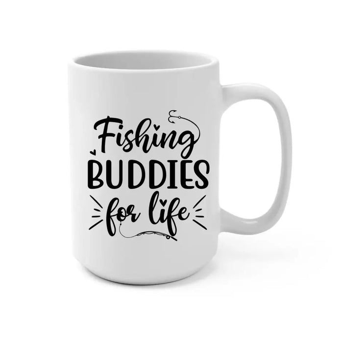 Fishing Partners For Life - Personalized Gifts Custom Fishing Lovers Mug For Family For Couples, Fishing Lovers