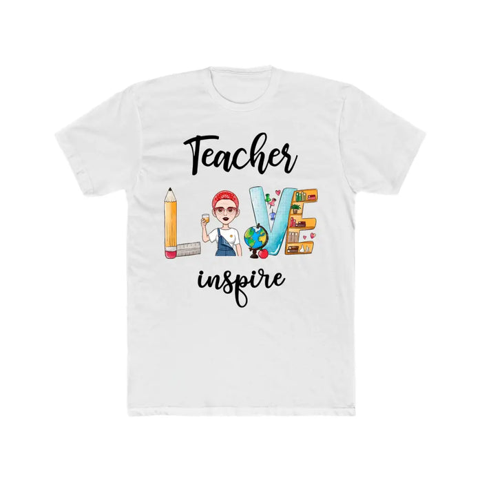 Personalized Shirt, Teacher Love Inspire, Back To School Gifts For Teacher