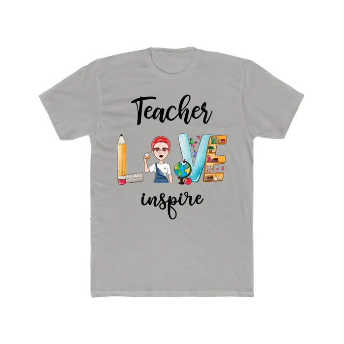 Personalized Shirt, Teacher Love Inspire, Back To School Gifts For Teacher