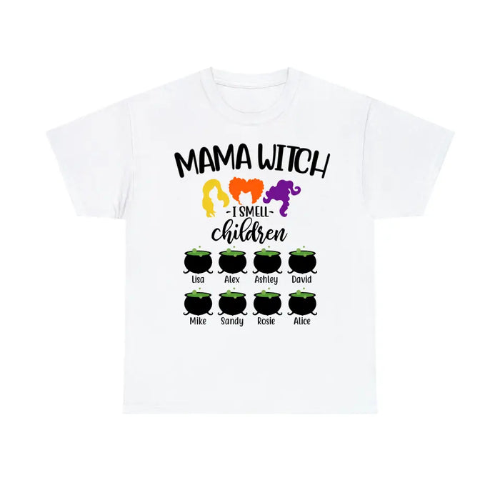 Mama Witch - Personalized Gifts Custom Halloween Shirt For Grandma, Mom