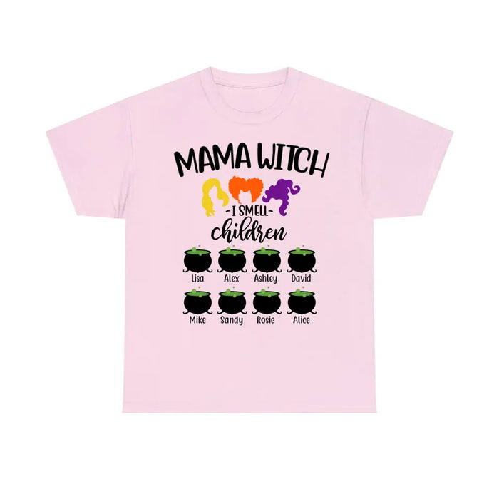 Mama Witch - Personalized Gifts Custom Halloween Shirt For Grandma, Mom