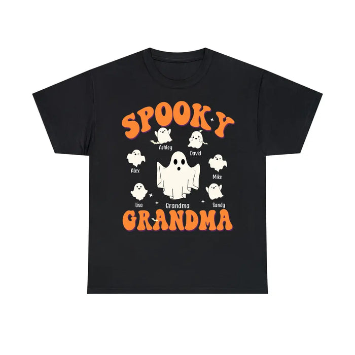 Spooky Grandma - Personalized Gifts Custom Halloween Shirt For Grandma, Nana