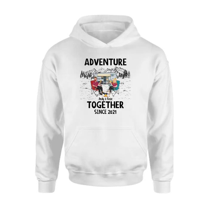 Adventure Together Since Year - Personalized Gifts Custom Camping Shirt For Couples, Camping Lovers