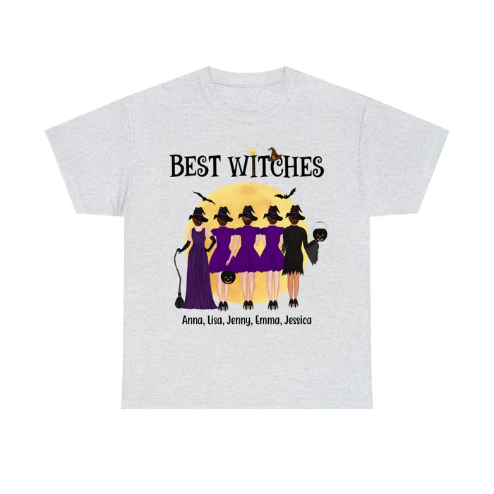 Personalized Shirt, Up To 5 Witches, Best Witches - Halloween Gift, Gift For Sisters, Best Friends