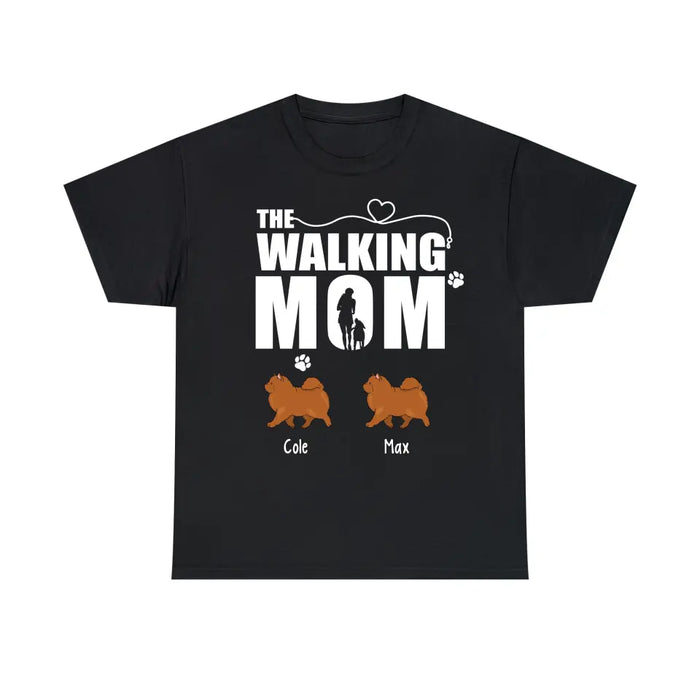 The Walking Mom - Personalized Gifts Custom Dog Shirt for Dog Mom, Dog Lovers, Mother's Day Gifts