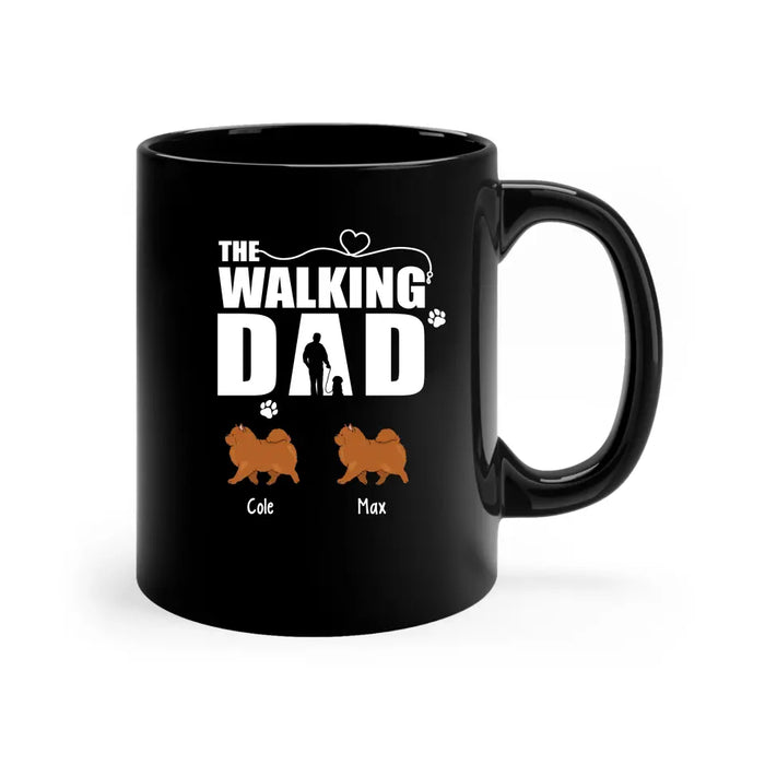 The Walking Dad - Personalized Gifts Custom Dog Mug for Dog Dad, Dog Lovers