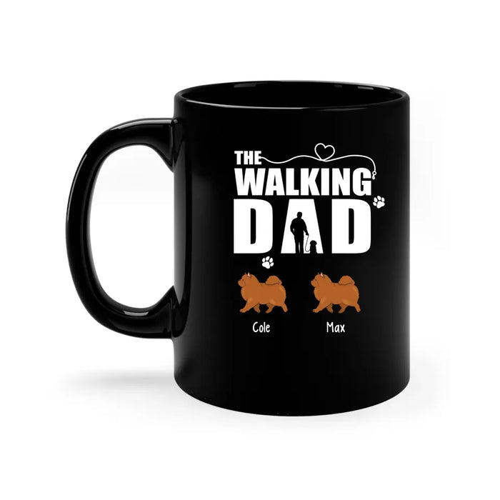 The Walking Dad - Personalized Gifts Custom Dog Mug for Dog Dad, Dog Lovers