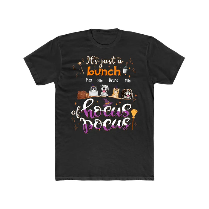 It's Just A Bunch Of Hocus Pocus - Personalized Gifts Custom Halloween Shirt For Her, Dog Lovers