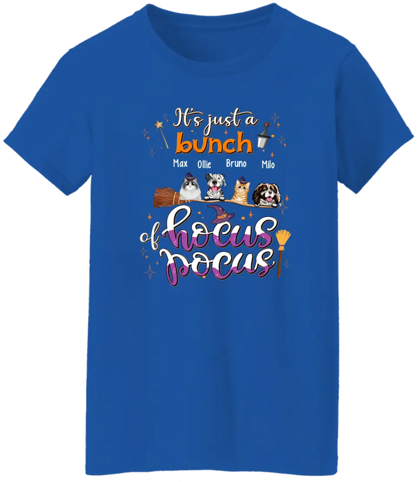 It's Just A Bunch Of Hocus Pocus - Personalized Gifts Custom Halloween Shirt For Her, Dog Lovers