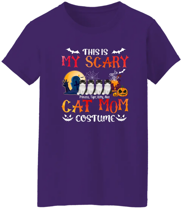 This Is My Scary Cat Mom Costume - Personalized Gifts Custom Cat Shirt For Cat Mom, Cat Lovers