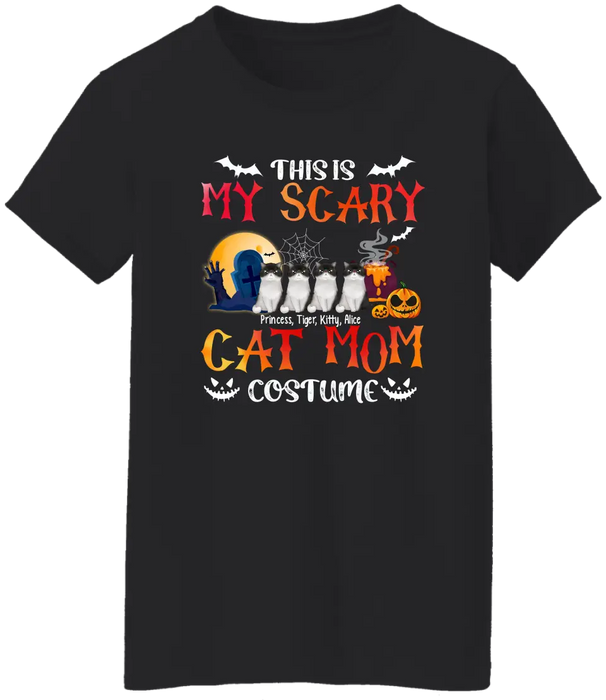 This Is My Scary Cat Mom Costume - Personalized Gifts Custom Cat Shirt For Cat Mom, Cat Lovers