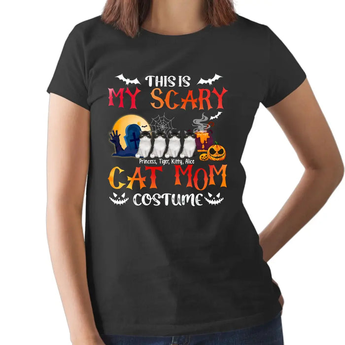 This Is My Scary Cat Mom Costume - Personalized Gifts Custom Cat Shirt For Cat Mom, Cat Lovers