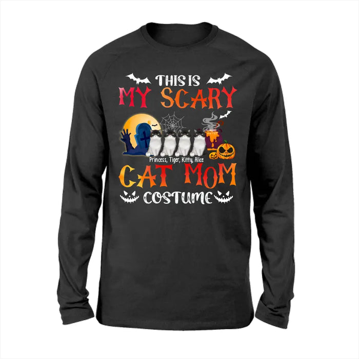 This Is My Scary Cat Mom Costume - Personalized Gifts Custom Cat Shirt For Cat Mom, Cat Lovers