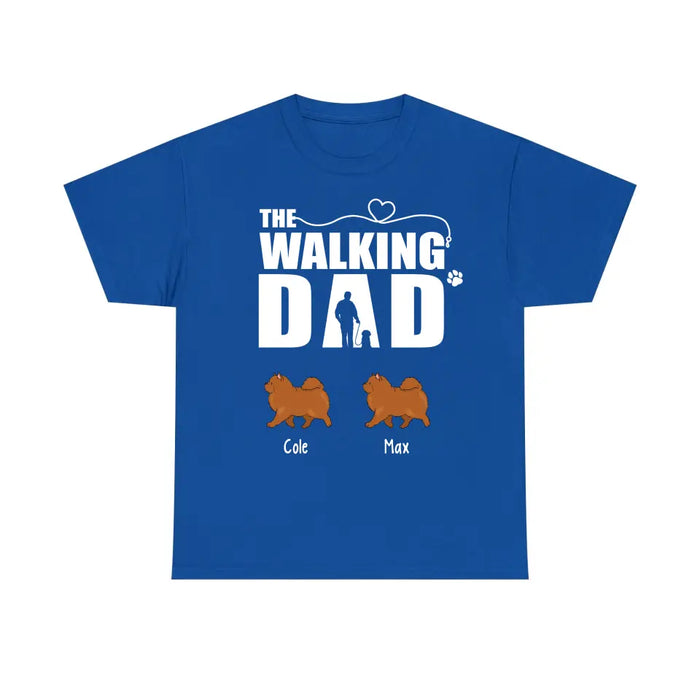 The Walking Dad - Father's Day Personalized Gifts Custom Dog Shirt for Dog Dad, Dog Lovers