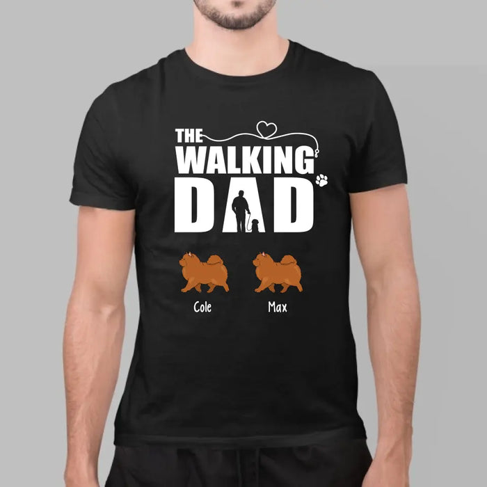 The Walking Dad - Father's Day Personalized Gifts Custom Dog Shirt for Dog Dad, Dog Lovers