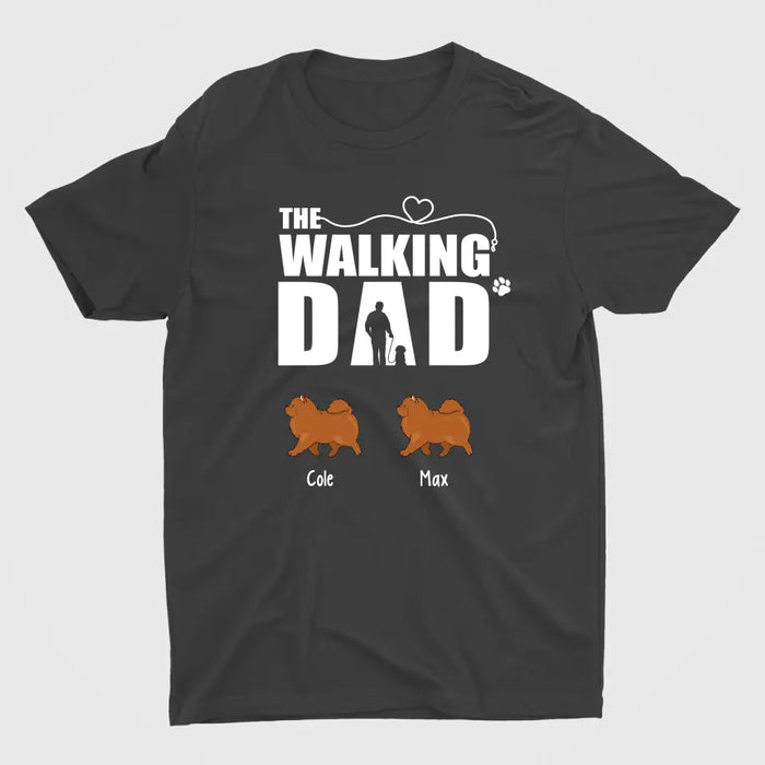 The Walking Dad - Father's Day Personalized Gifts Custom Dog Shirt for Dog Dad, Dog Lovers