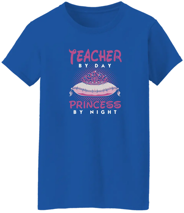 Teacher By Day Princess By Night Shirt, Back To School Teacher Gifts