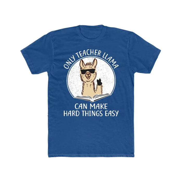 Only Teacher Llama Can Make Hard Things Easy Shirt, Back To School Teacher Gifts