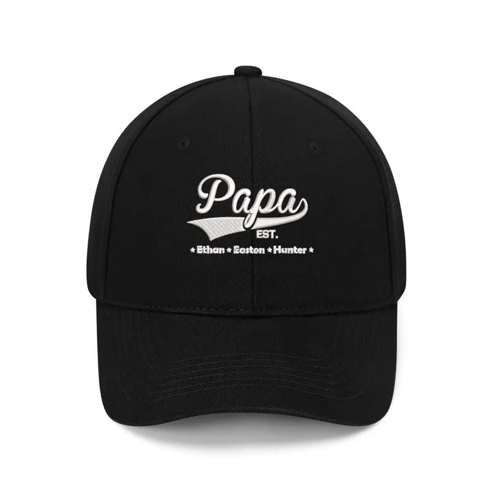 Custom Embroidered Papa Grandpa Hat, Father's Day Gift For Grandpa, Papa, Dad, Hubby, Mom