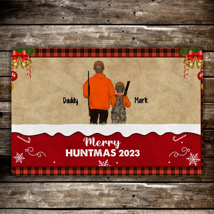 Merry Huntmas 2023 - Personalized Gifts Custom Hunting Doormat For Family, Hunting Lovers