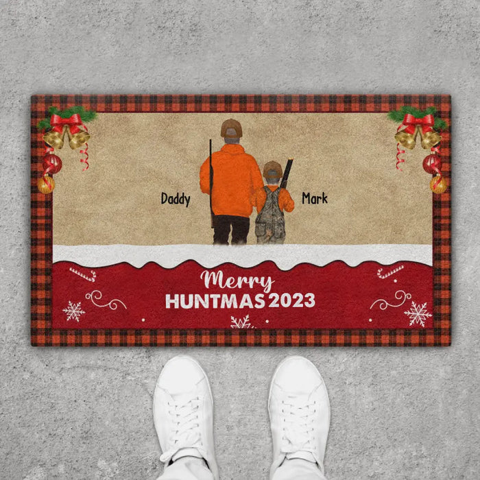 Merry Huntmas 2023 - Personalized Gifts Custom Hunting Doormat For Family, Hunting Lovers