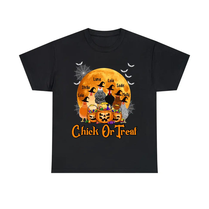 Personalized Shirt, Up To 6 Chickens, Chick Or Treat, Halloween Gift For Chicken Lovers, Farmers