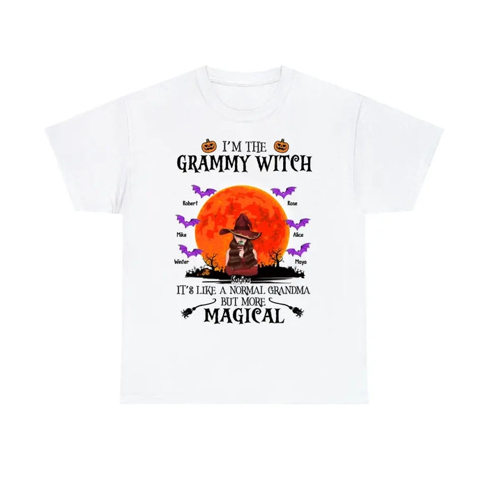 I'm The Grammy Witch It's Like A Normal Grandma But More Magical - Personalized Halloween Gifts Custom Shirt For Grandma Nana