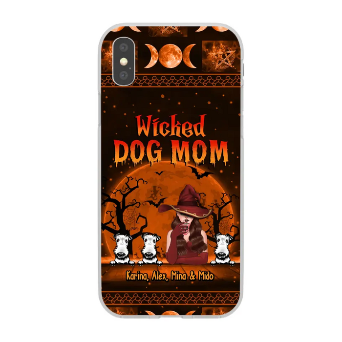 Wicked Dog Mom - Personalized Gifts for Halloween Phone Case for Dog Mom and Dog Lovers