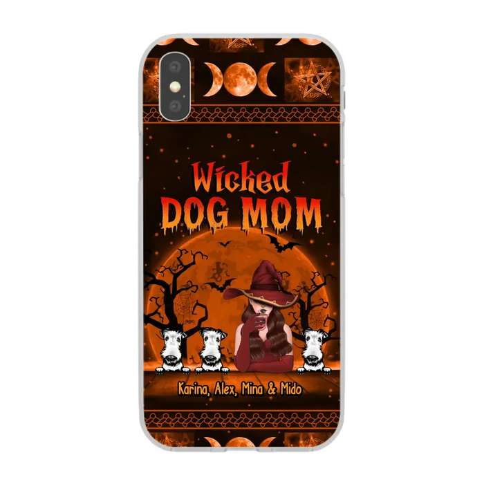 Wicked Dog Mom - Personalized Gifts for Halloween Phone Case for Dog Mom and Dog Lovers