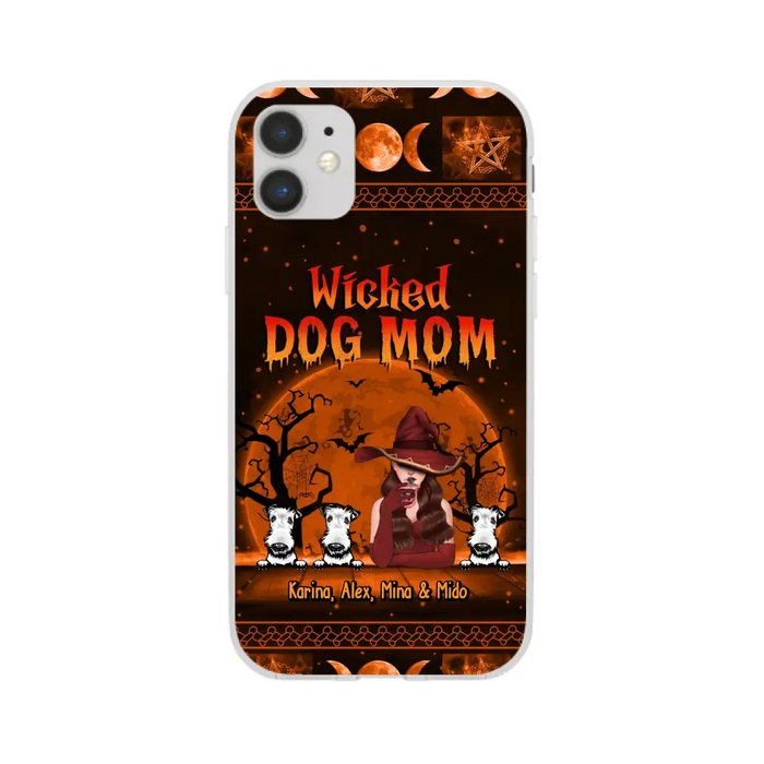 Wicked Dog Mom - Personalized Gifts for Halloween Phone Case for Dog Mom and Dog Lovers