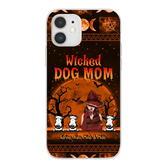 Wicked Dog Mom - Personalized Gifts for Halloween Phone Case for Dog Mom and Dog Lovers