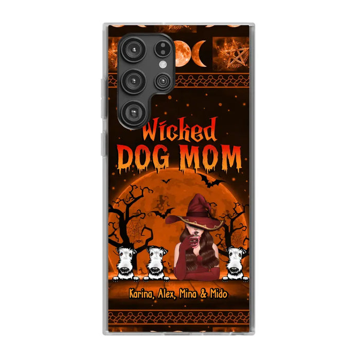 Wicked Dog Mom - Personalized Gifts for Halloween Phone Case for Dog Mom and Dog Lovers