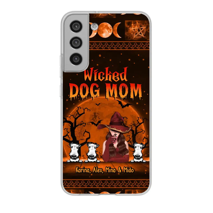 Wicked Dog Mom - Personalized Gifts for Halloween Phone Case for Dog Mom and Dog Lovers