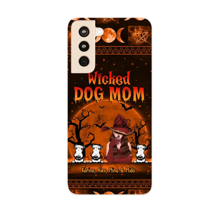 Wicked Dog Mom - Personalized Gifts for Halloween Phone Case for Dog Mom and Dog Lovers