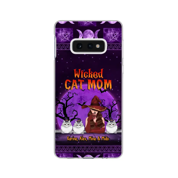 Wicked Cat Mom - Personalized Gifts for Halloween Phone Case for Cat Mom and Cat Lovers