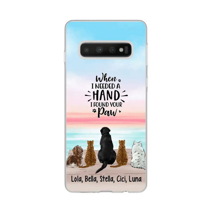 When I Needed A Hand - Personalized Phone Case Pets Lovers, Cat Lovers, Dog Lovers, Rabbit Lovers