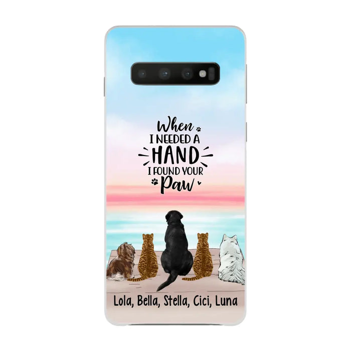 When I Needed A Hand - Personalized Phone Case Pets Lovers, Cat Lovers, Dog Lovers, Rabbit Lovers