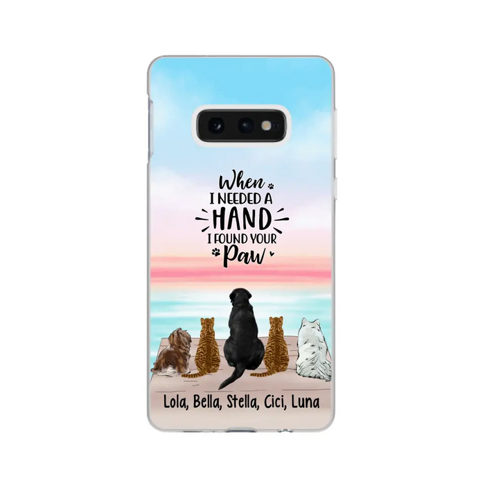 When I Needed A Hand - Personalized Phone Case Pets Lovers, Cat Lovers, Dog Lovers, Rabbit Lovers