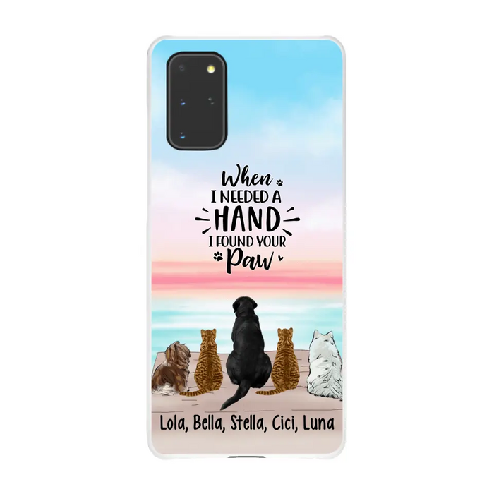 When I Needed A Hand - Personalized Phone Case Pets Lovers, Cat Lovers, Dog Lovers, Rabbit Lovers