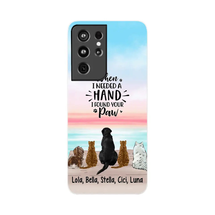 When I Needed A Hand - Personalized Phone Case Pets Lovers, Cat Lovers, Dog Lovers, Rabbit Lovers