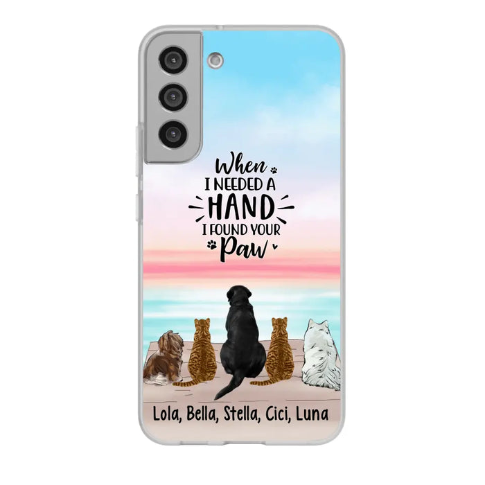 When I Needed A Hand - Personalized Phone Case Pets Lovers, Cat Lovers, Dog Lovers, Rabbit Lovers