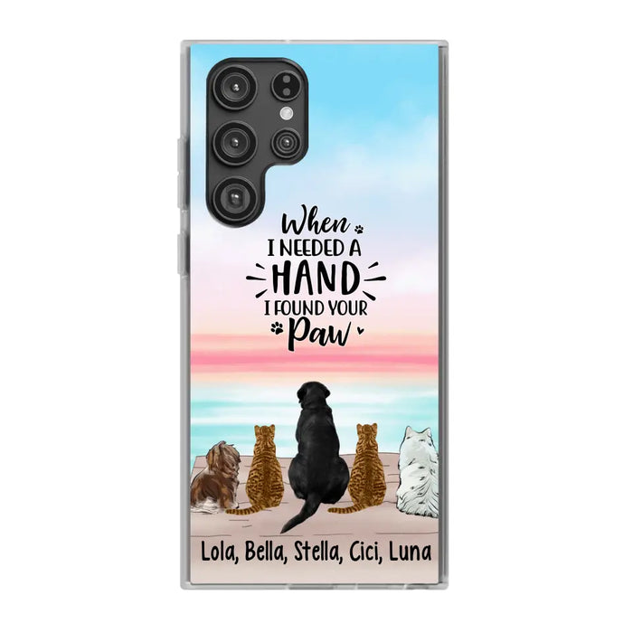 When I Needed A Hand - Personalized Phone Case Pets Lovers, Cat Lovers, Dog Lovers, Rabbit Lovers