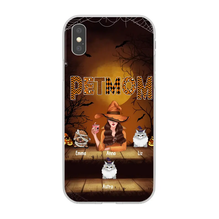 Pets Mom - Personalized Gifts for Halloween Phone Case for Witches, For Dog Cat Lovers