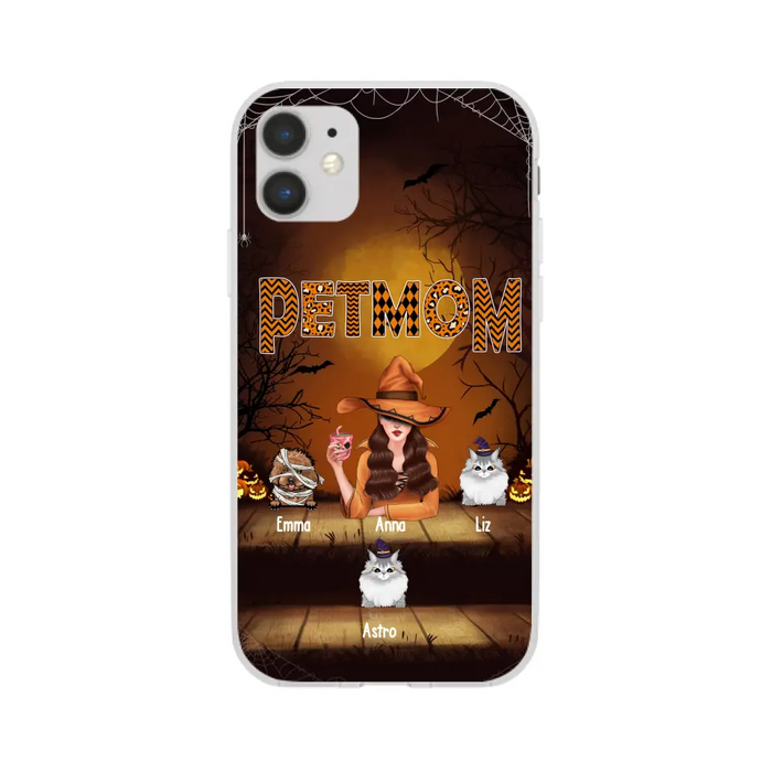 Pets Mom - Personalized Gifts for Halloween Phone Case for Witches, For Dog Cat Lovers