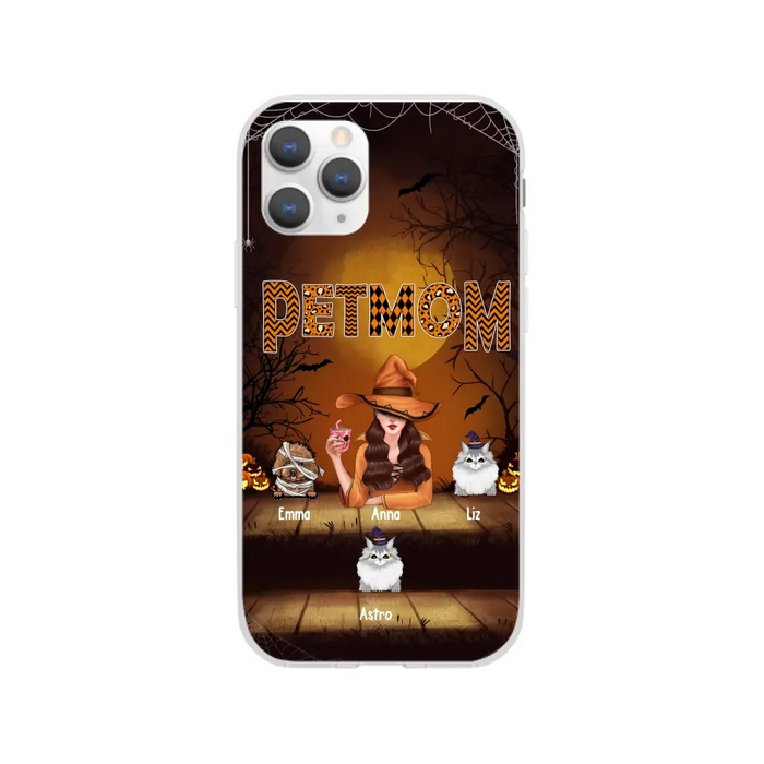 Pets Mom - Personalized Gifts for Halloween Phone Case for Witches, For Dog Cat Lovers