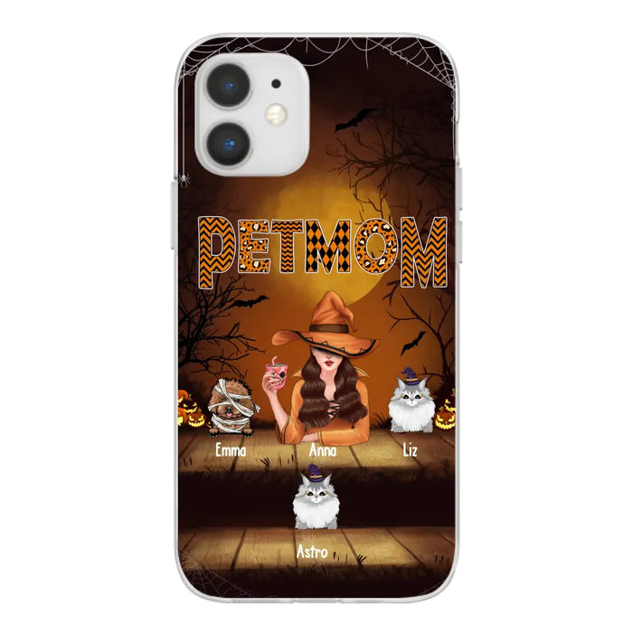 Pets Mom - Personalized Gifts for Halloween Phone Case for Witches, For Dog Cat Lovers