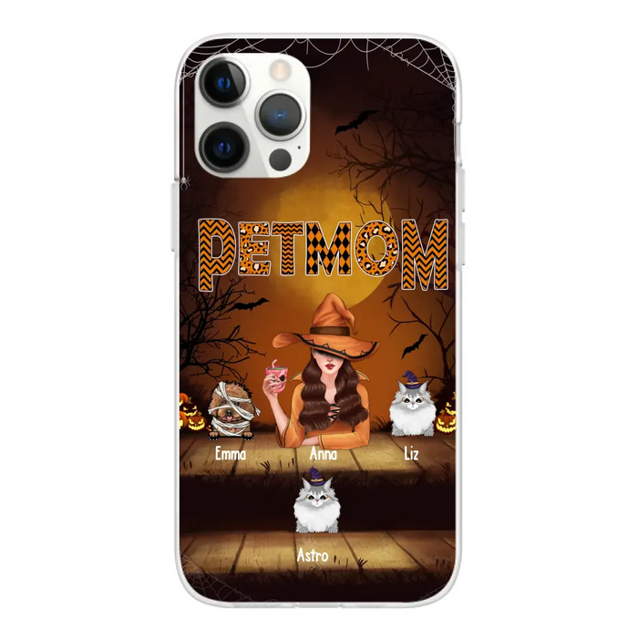 Pets Mom - Personalized Gifts for Halloween Phone Case for Witches, For Dog Cat Lovers