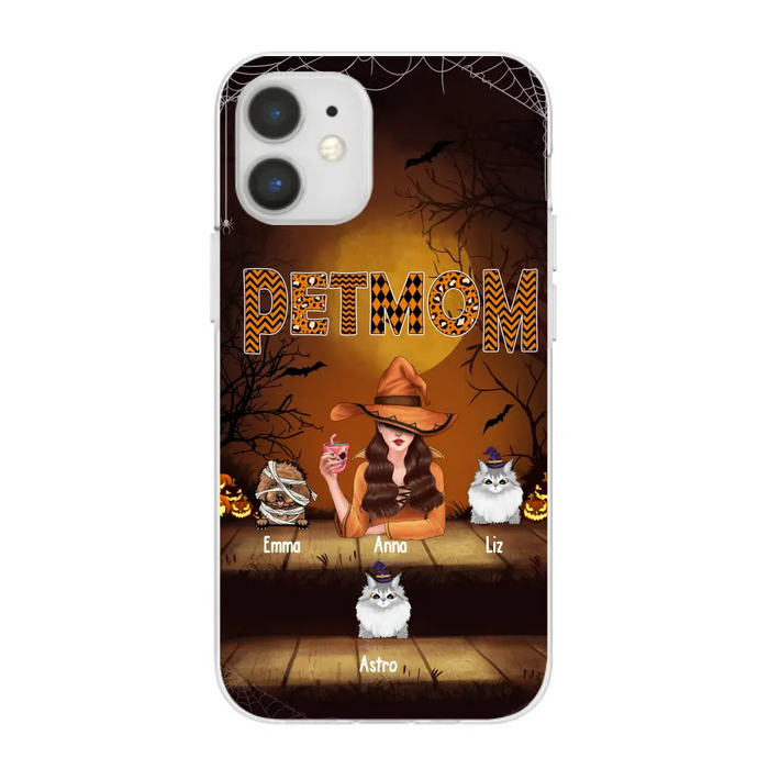 Pets Mom - Personalized Gifts for Halloween Phone Case for Witches, For Dog Cat Lovers