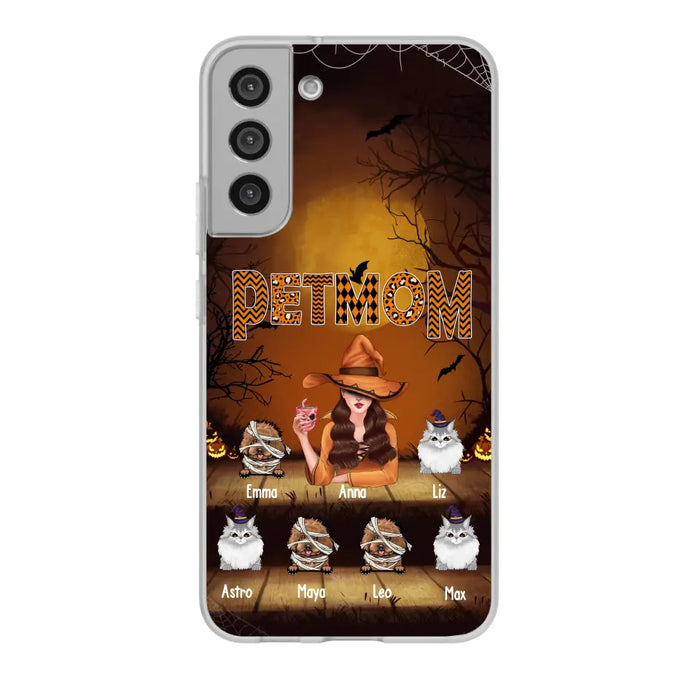 Pets Mom - Personalized Gifts for Halloween Phone Case for Witches, For Dog Cat Lovers