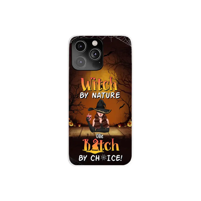 Wicked By Nature Bitch By Choice - Personalized Gifts for Halloween Phone Case For Her For Witches